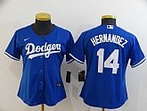 Women Dodgers 14 Enrique Hernandez Royal 2020 Nike Cool Base Jersey,baseball caps,new era cap wholesale,wholesale hats